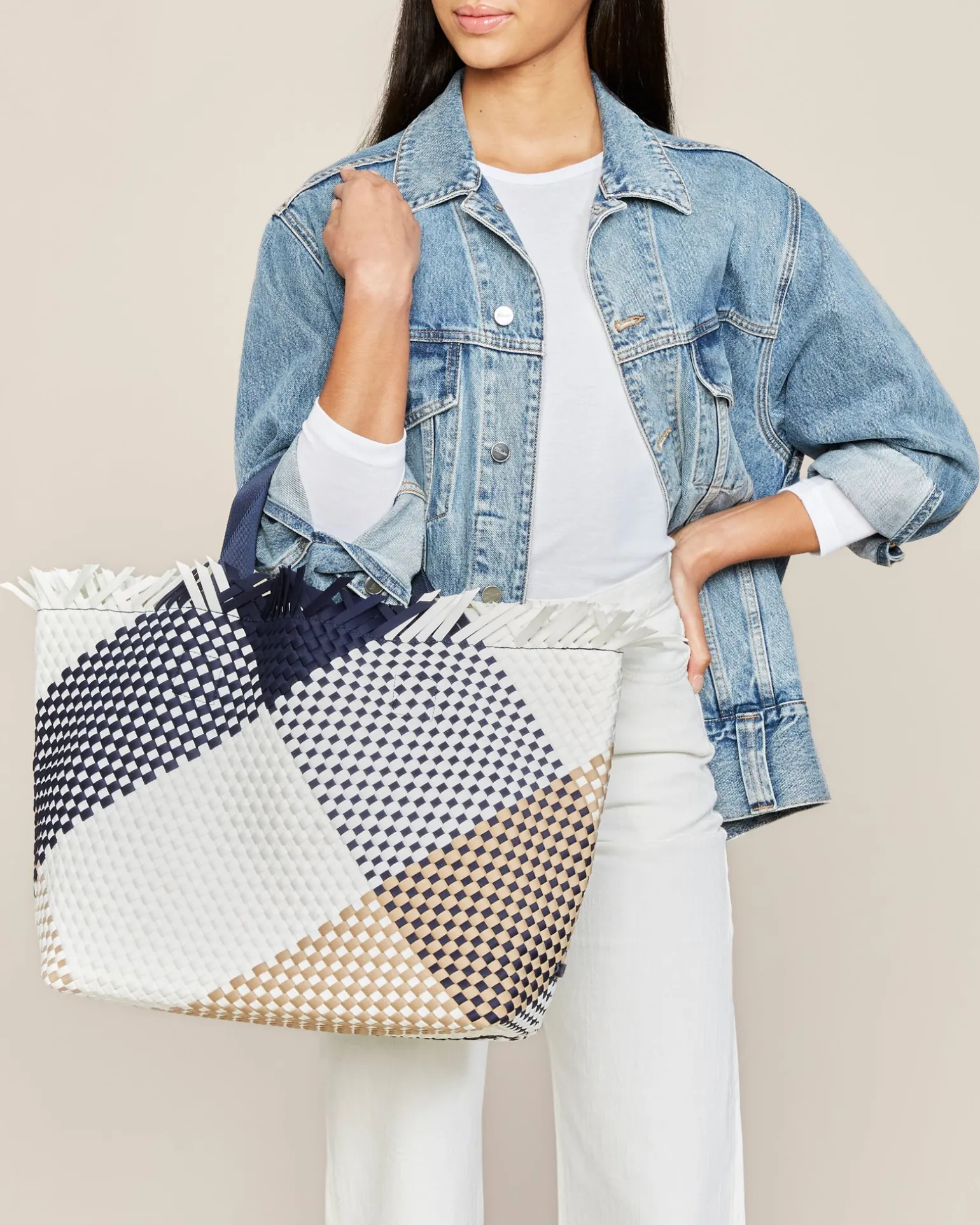 Shoulder Bags<NAGHEDI Havana Beach Tote Graphic Geo Somerset