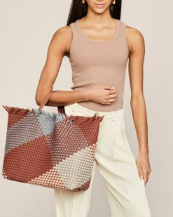 Shoulder Bags<NAGHEDI Havana Beach Tote Graphic Geo Taos