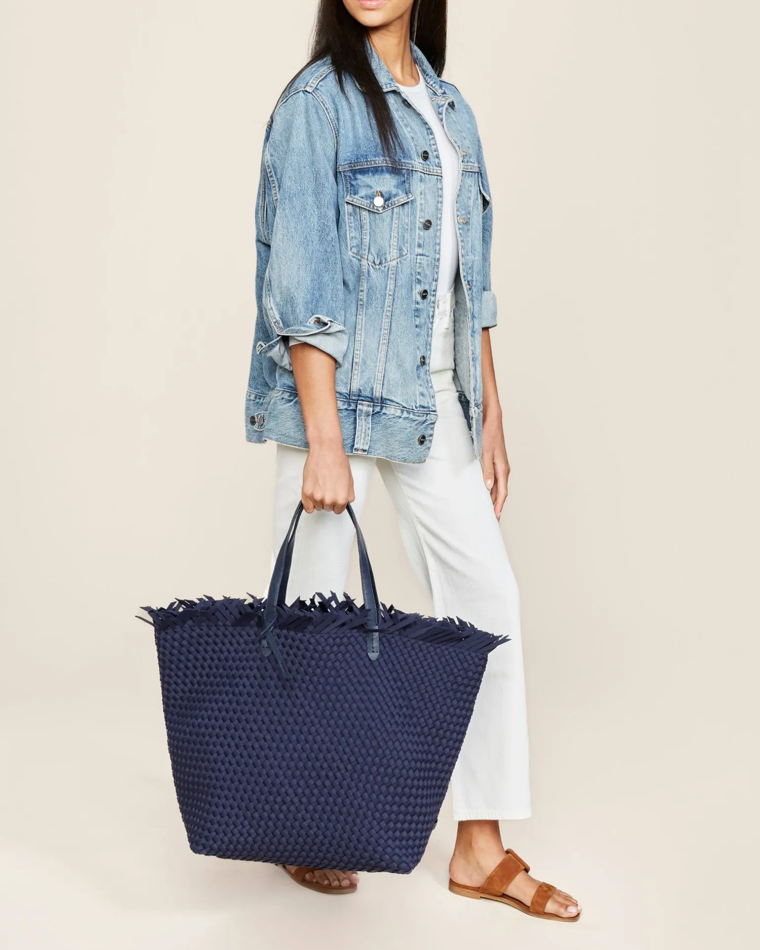 Shoulder Bags<NAGHEDI Havana Travel Tote Ink Blue