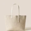 Shoulder Bags<NAGHEDI Jetsetter Small Tote Ecru