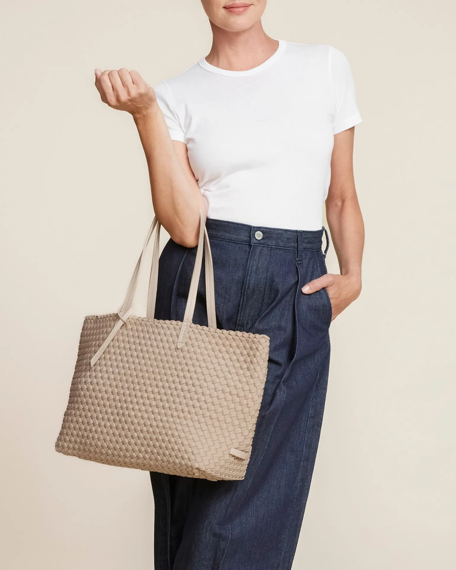 Totes<NAGHEDI Jetsetter Small Tote Cashmere