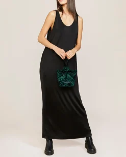 Clutches<NAGHEDI Kyoto Clutch Velvet Emerald