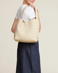 Shoulder Bags<NAGHEDI Nomad Hobo Ecru