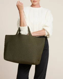 Shoulder Bags<NAGHEDI St. Barths Large Tote Olive