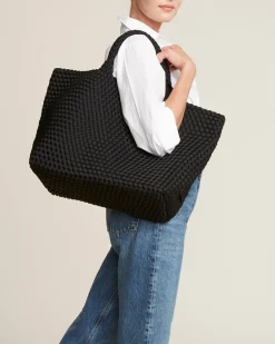 Shoulder Bags<NAGHEDI St. Barths Large Tote Onyx