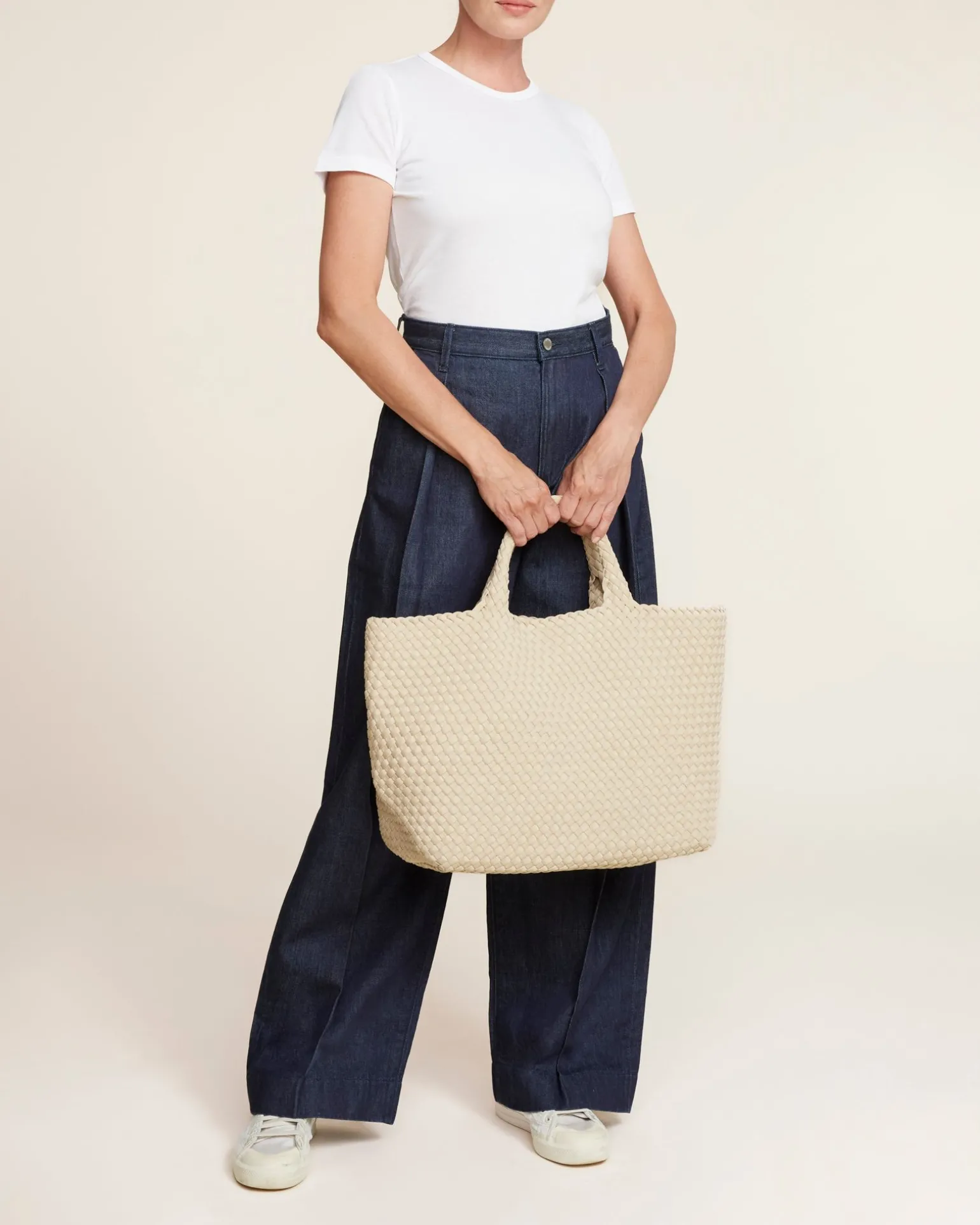 Shoulder Bags<NAGHEDI St. Barths Large Tote Ecru