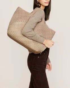 Shoulder Bags<NAGHEDI St. Barths Large Tote Graphic Ombre Bronzed