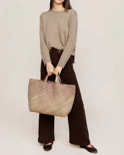 Shoulder Bags<NAGHEDI St. Barths Large Tote Graphic Ombre Bronzed