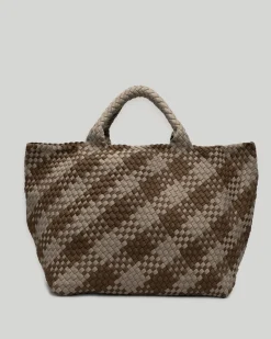 Shoulder Bags<NAGHEDI St. Barths Large Tote Plaid Driftwood