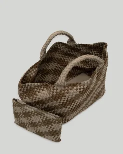 Shoulder Bags<NAGHEDI St. Barths Large Tote Plaid Driftwood