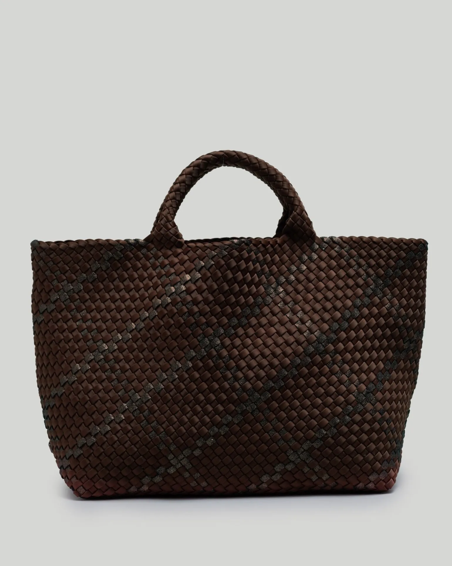 Shoulder Bags<NAGHEDI St. Barths Large Tote Plaid Umber