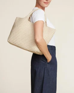 Shoulder Bags<NAGHEDI St. Barths Medium Tote Ecru