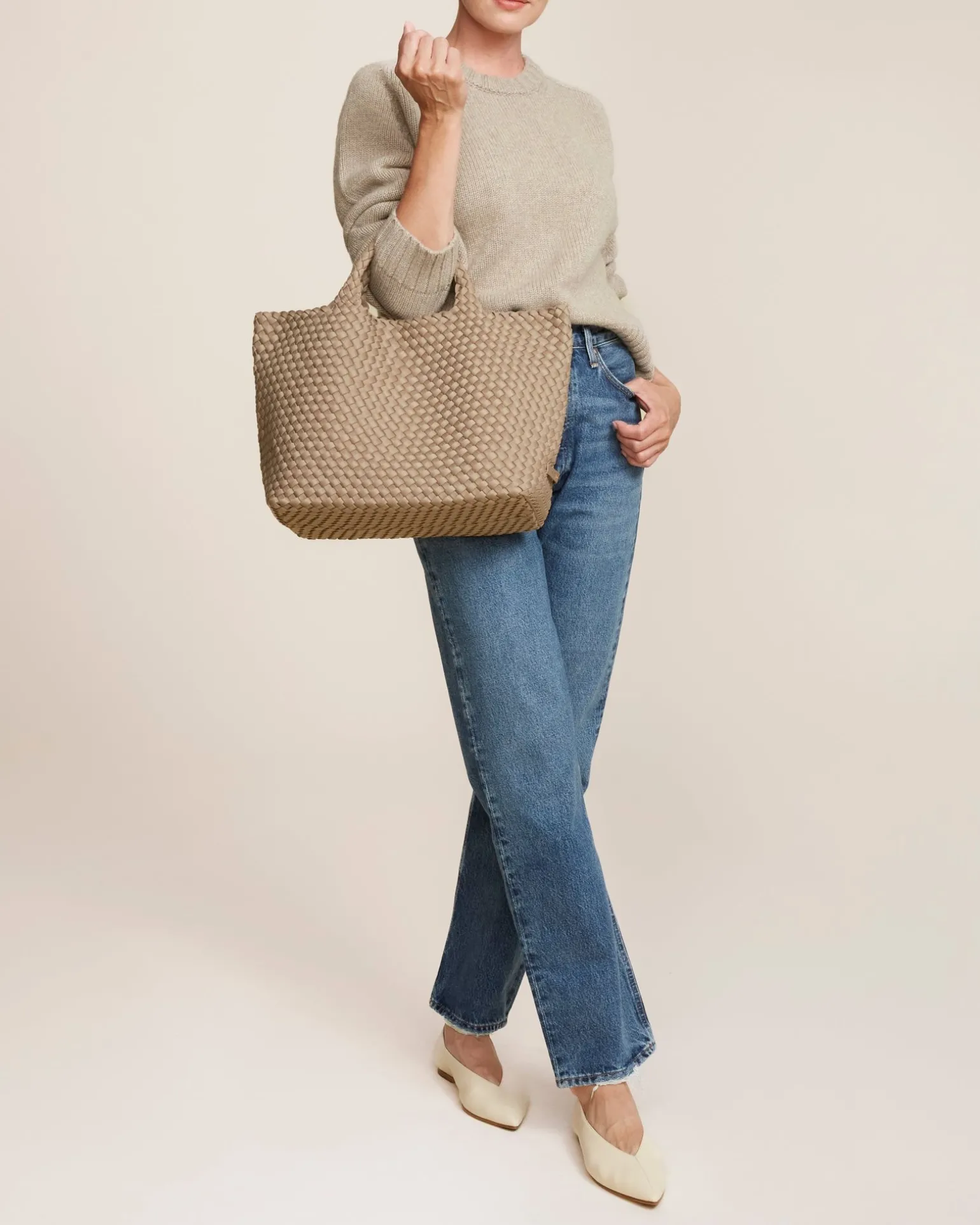 Shoulder Bags<NAGHEDI St. Barths Medium Tote Cashmere