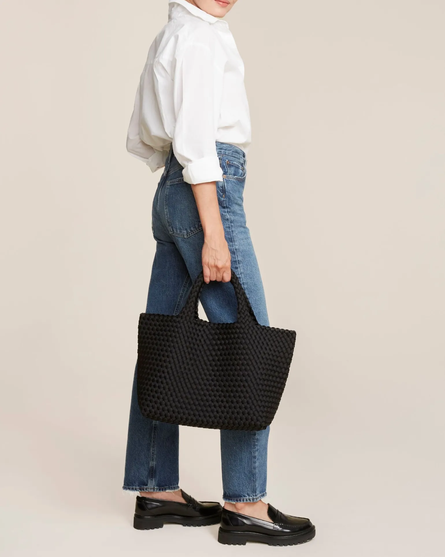 Shoulder Bags<NAGHEDI St. Barths Medium Tote Onyx