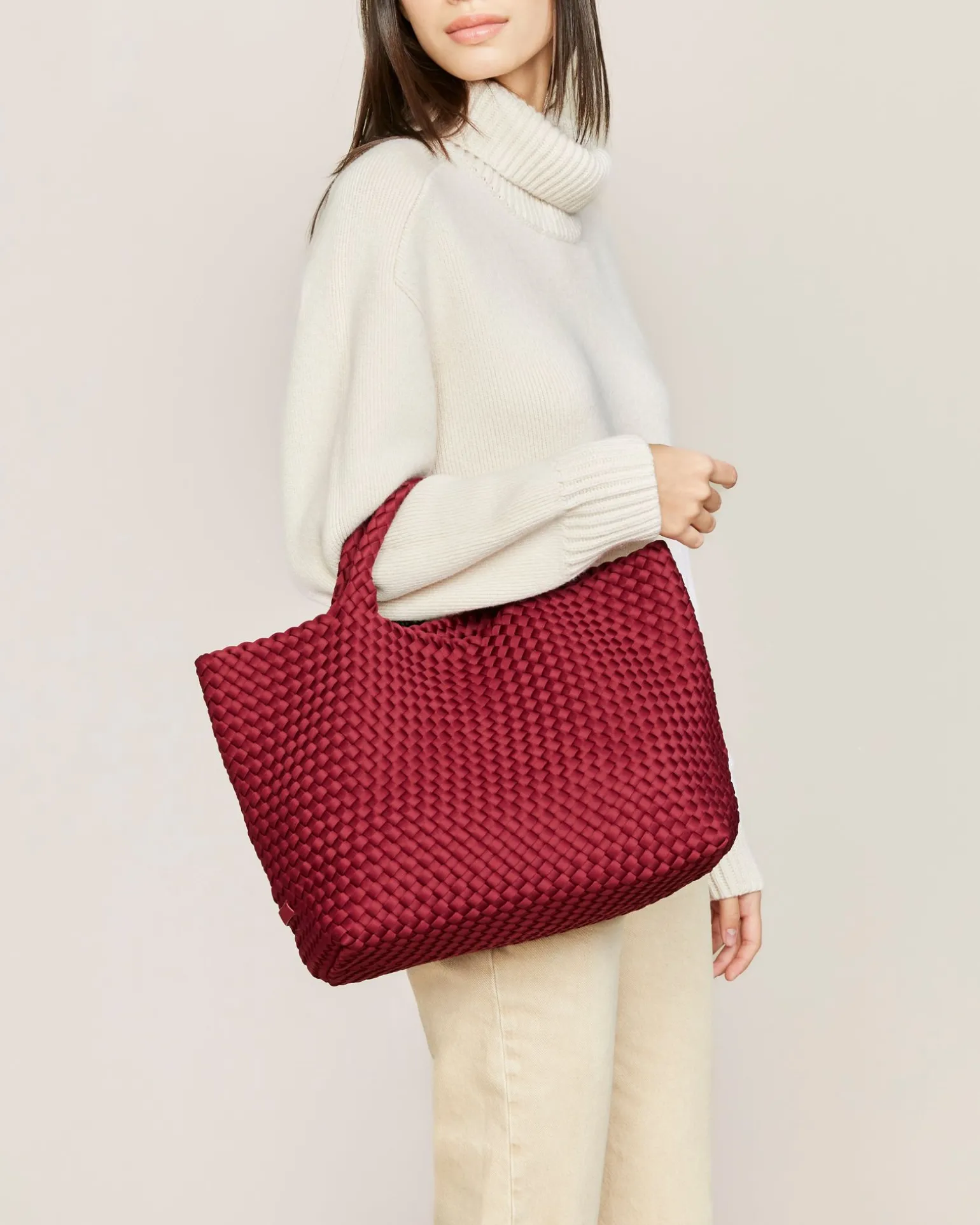 Shoulder Bags<NAGHEDI St. Barths Medium Tote Rosewood