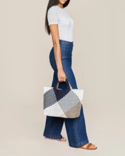 Shoulder Bags<NAGHEDI St. Barths Medium Tote Graphic Geo Somerset