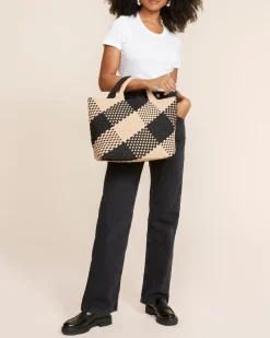 Totes<NAGHEDI St. Barths Medium Tote Plaid Cabana
