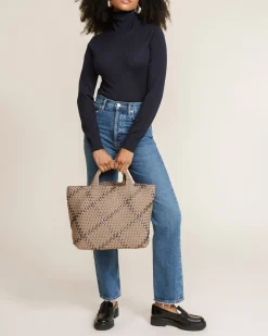 Totes<NAGHEDI St. Barths Medium Tote Plaid Mojave
