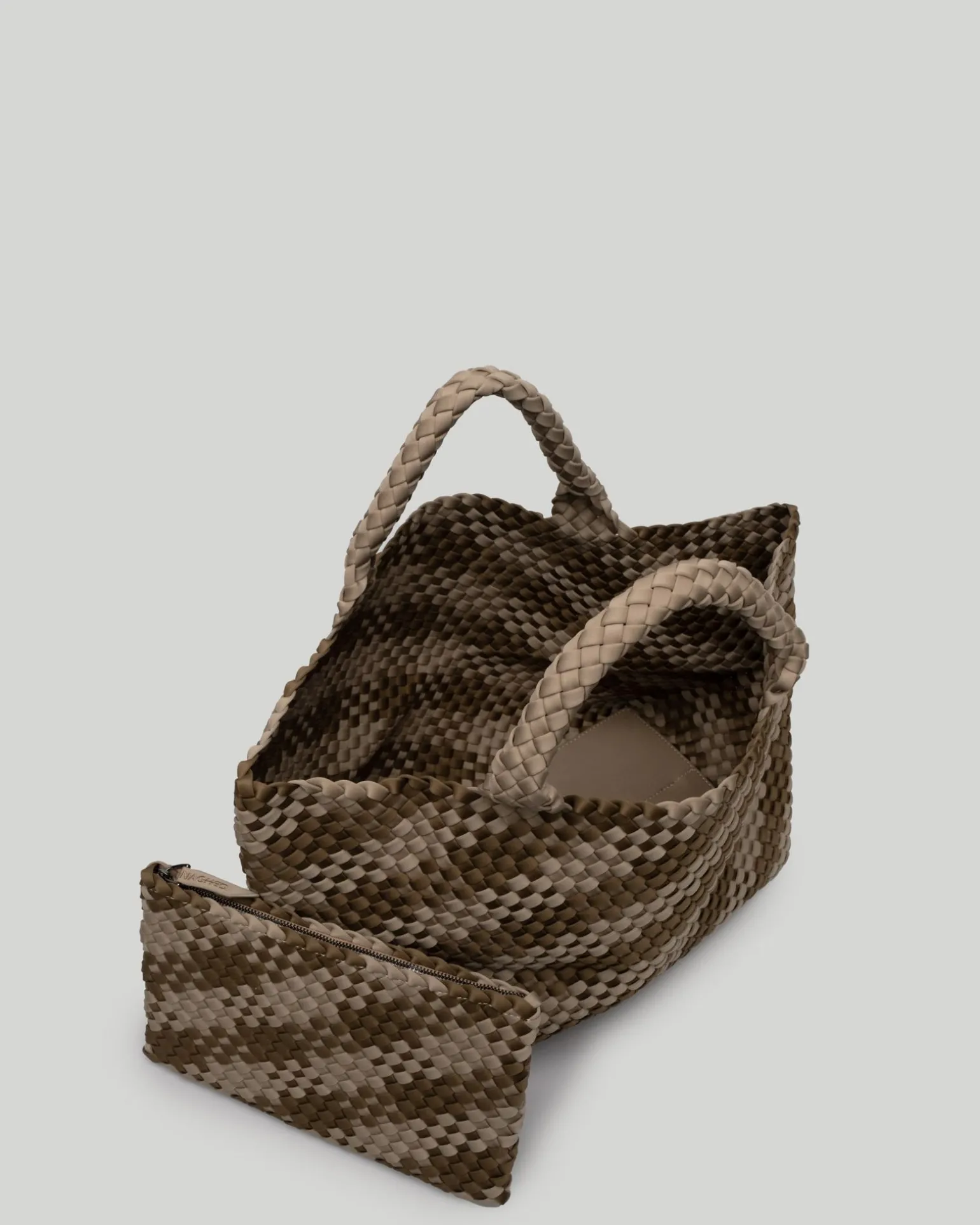 Totes<NAGHEDI St. Barths Medium Tote Plaid Driftwood