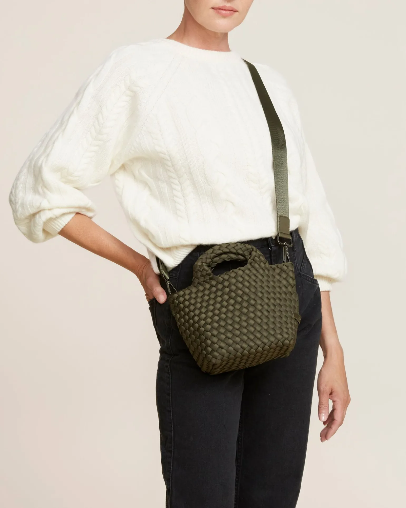 Crossbodies<NAGHEDI St. Barths Petit Tote Olive