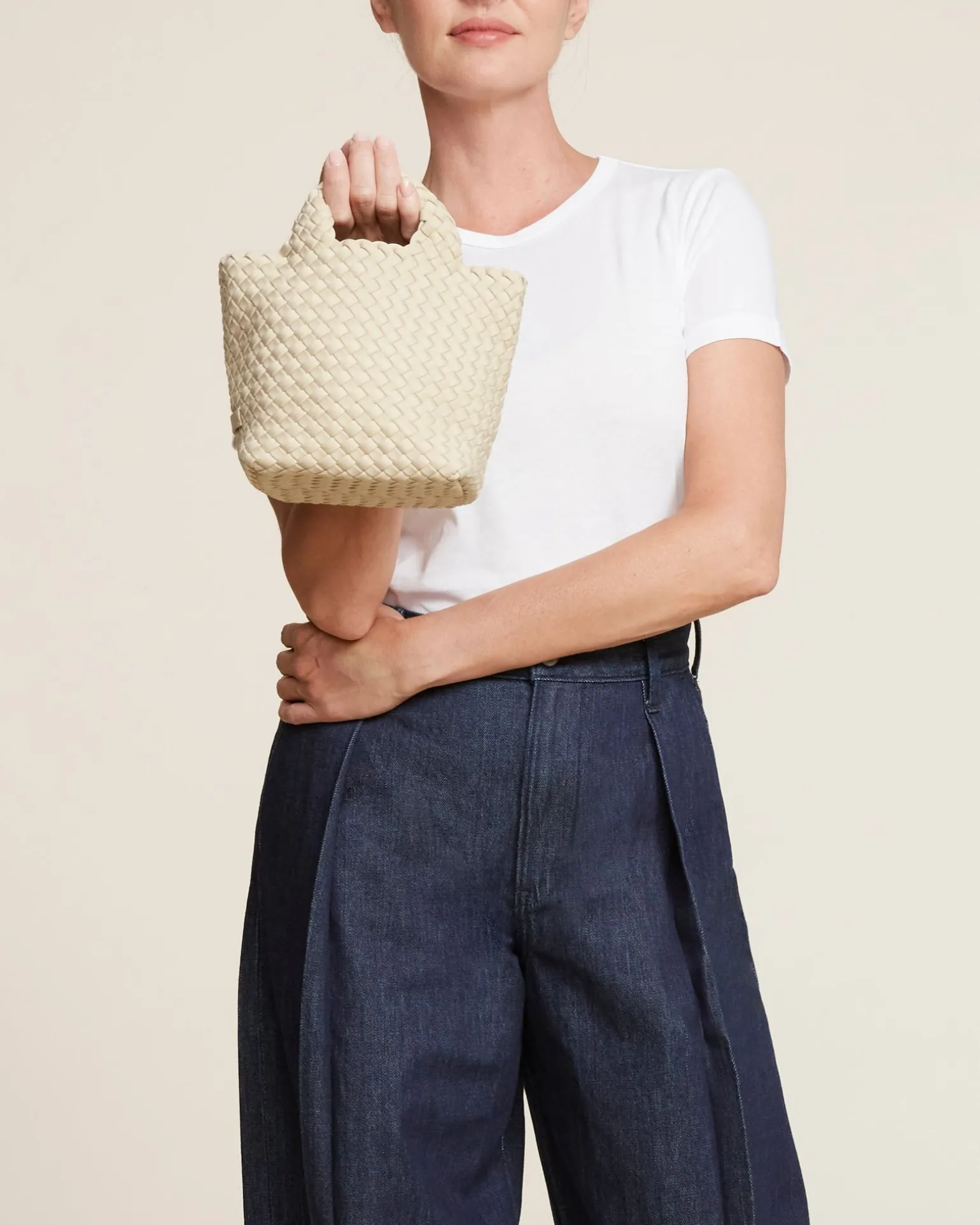 Crossbodies<NAGHEDI St. Barths Petit Tote Ecru