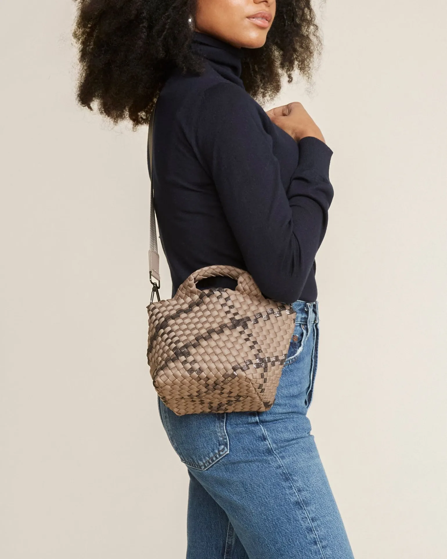Totes<NAGHEDI St. Barths Petit Tote Plaid Mojave