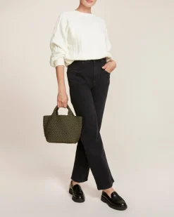 Crossbodies<NAGHEDI St. Barths Small Tote Olive