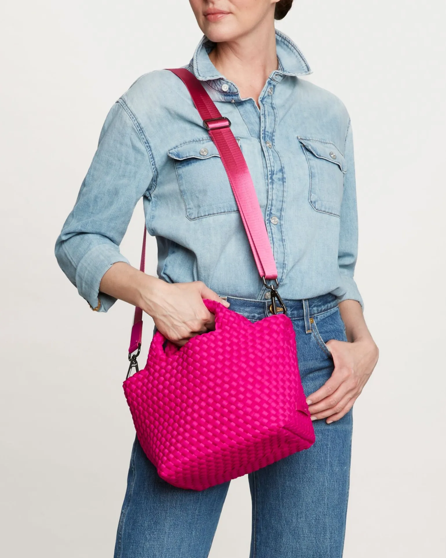 Totes<NAGHEDI St. Barths Small Tote Miami Pink