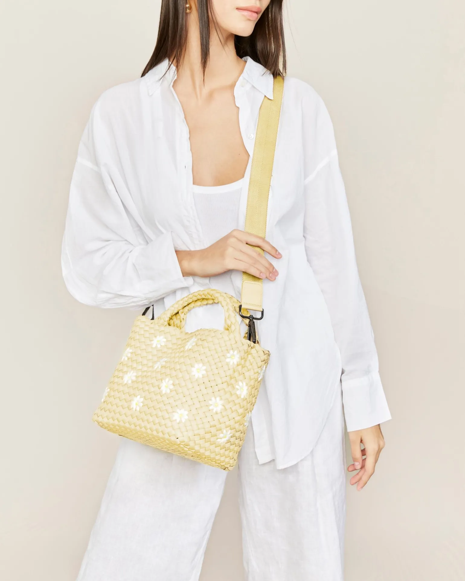 Crossbodies<NAGHEDI St. Barths Small Tote Daisy Blossom