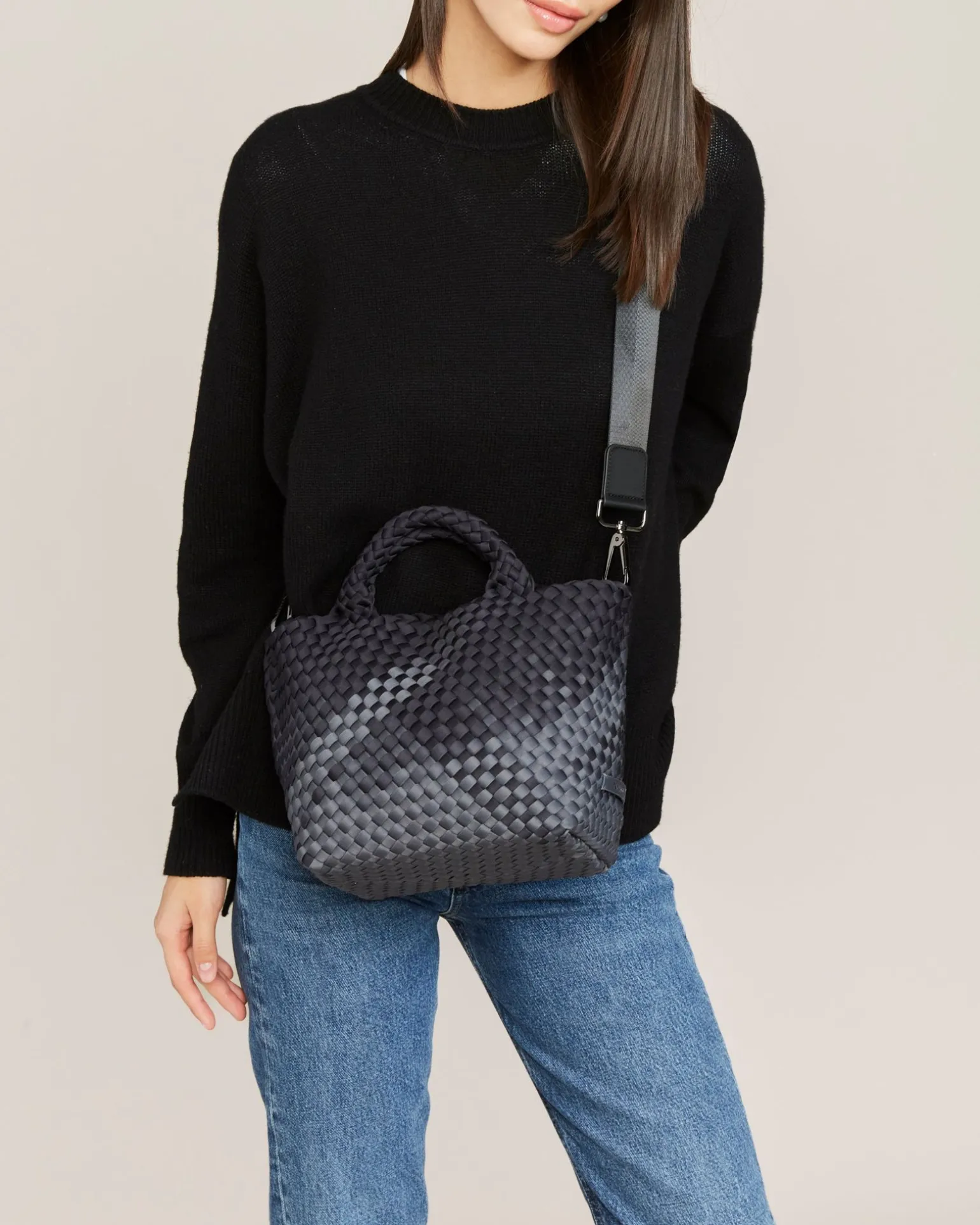 Crossbodies<NAGHEDI St. Barths Small Tote Graphic Ombre Basalt