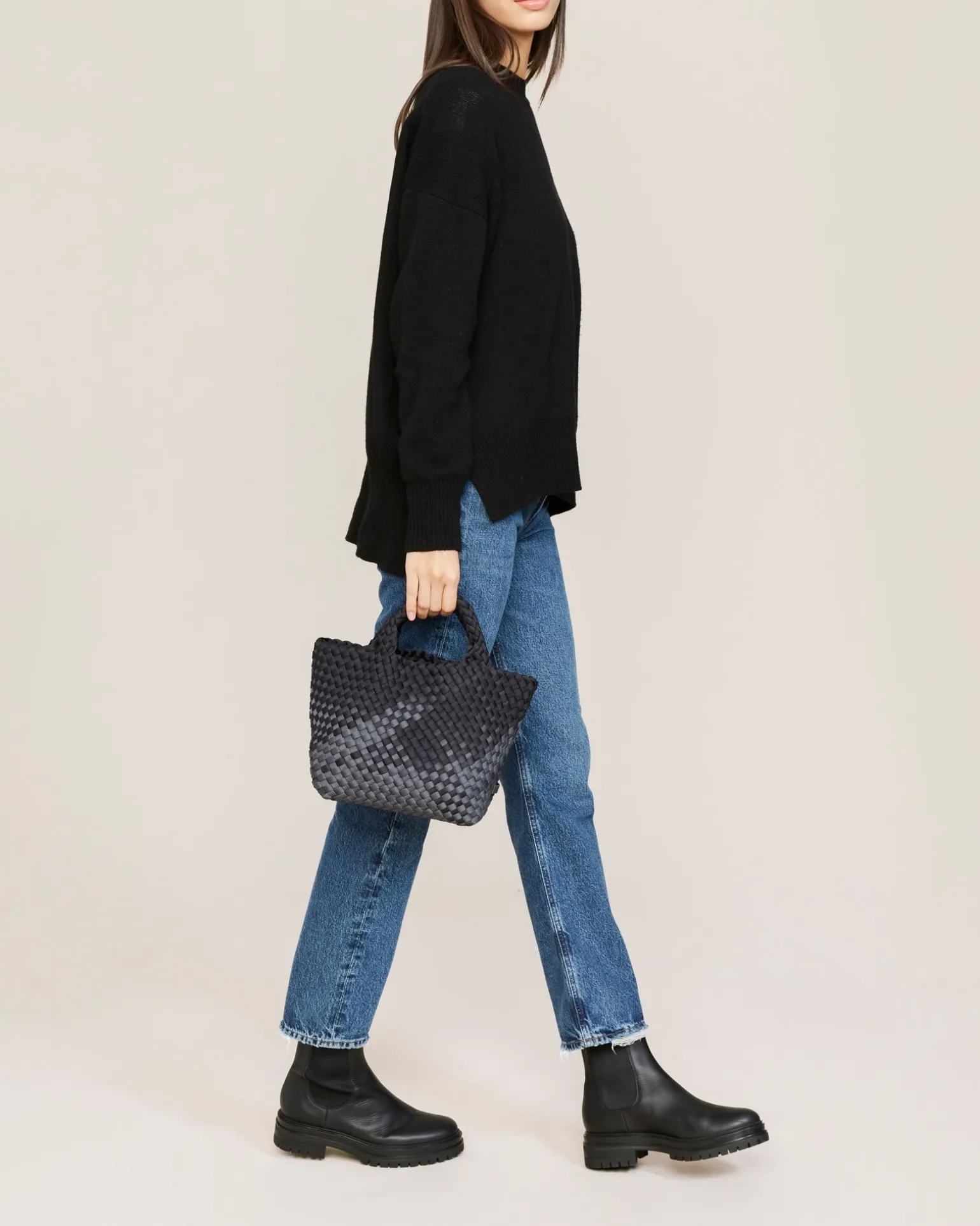 Crossbodies<NAGHEDI St. Barths Small Tote Graphic Ombre Basalt