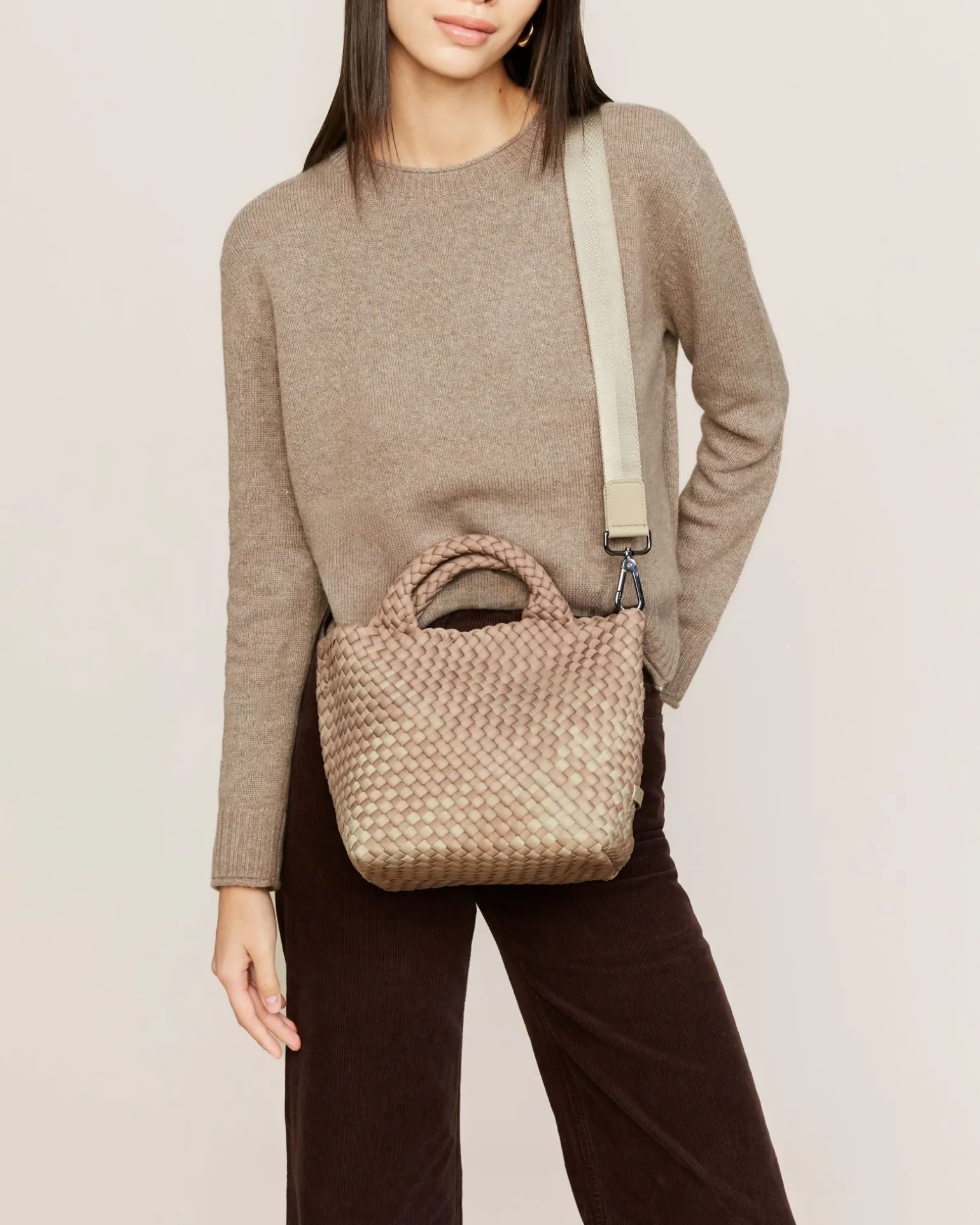 Crossbodies<NAGHEDI St. Barths Small Tote Graphic Ombre Bronzed