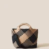 Totes<NAGHEDI St. Barths Small Tote Plaid Cabana