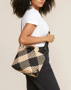 Totes<NAGHEDI St. Barths Small Tote Plaid Cabana