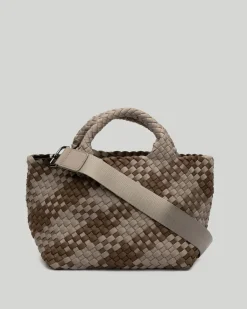 Totes<NAGHEDI St. Barths Small Tote Plaid Driftwood