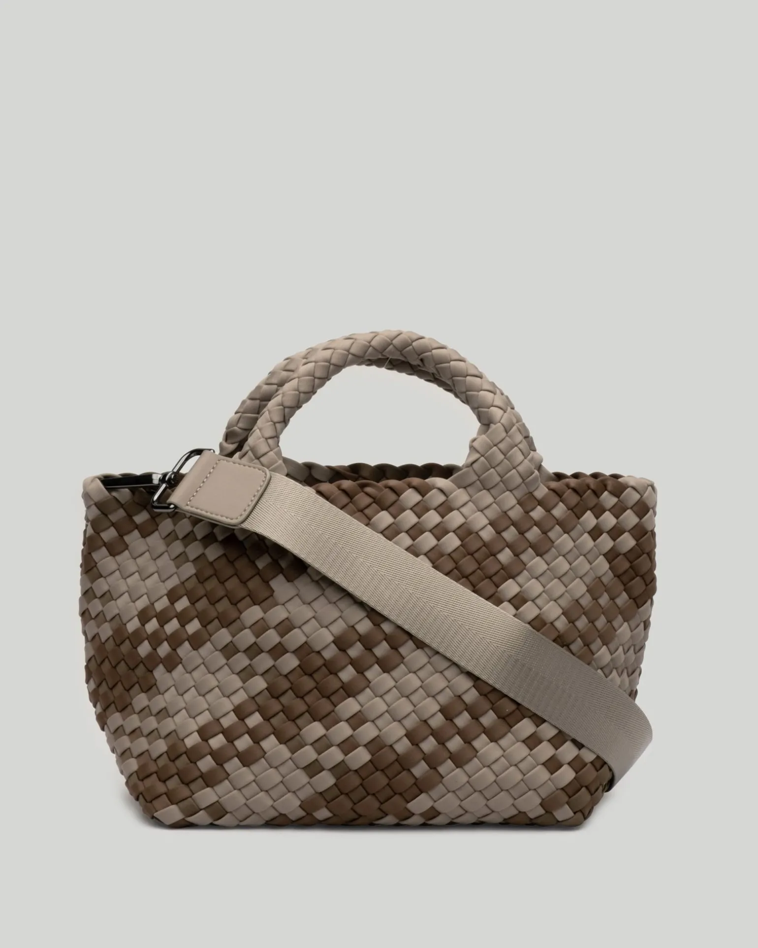 Totes<NAGHEDI St. Barths Small Tote Plaid Driftwood