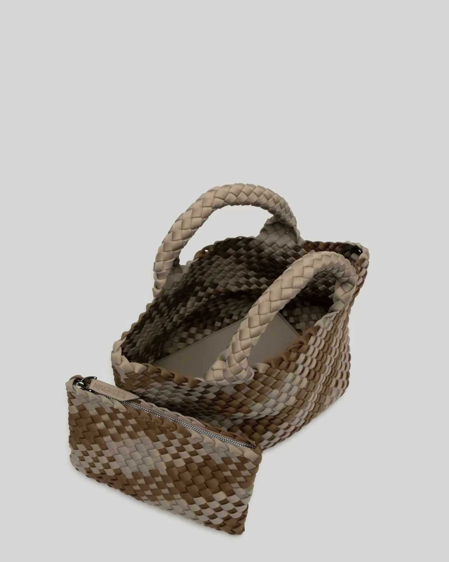 Totes<NAGHEDI St. Barths Small Tote Plaid Driftwood