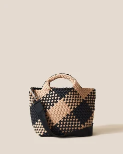 Crossbodies<NAGHEDI St. Barths Small Tote Plaid Cabana