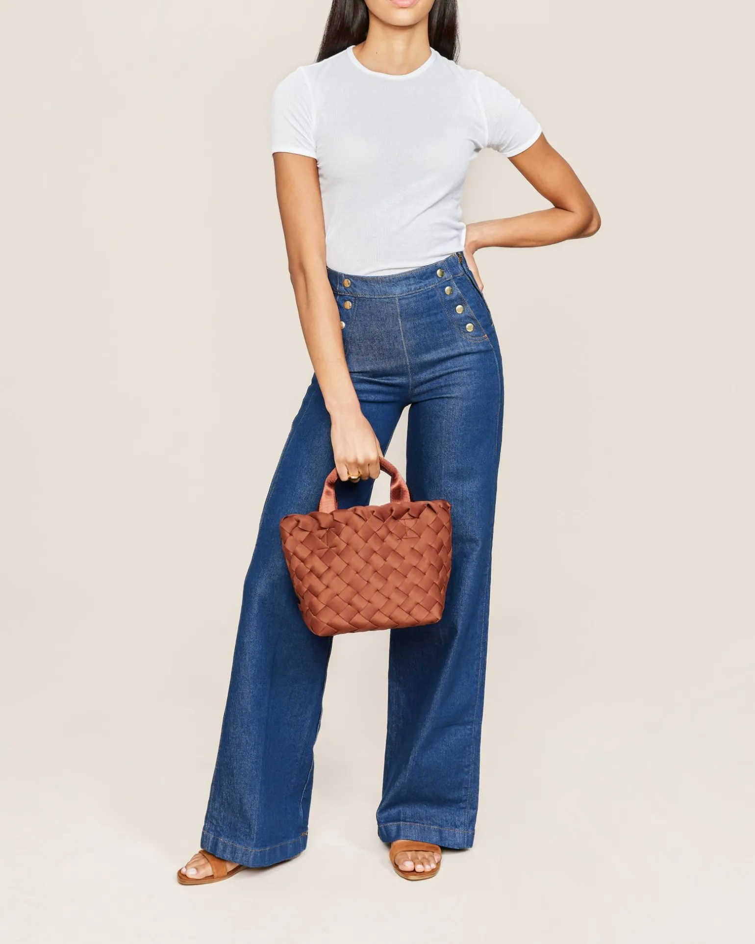 Crossbodies<NAGHEDI Tangier Small Tote Adobe